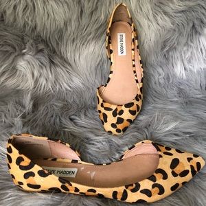 Steve Madden leopard print flats
